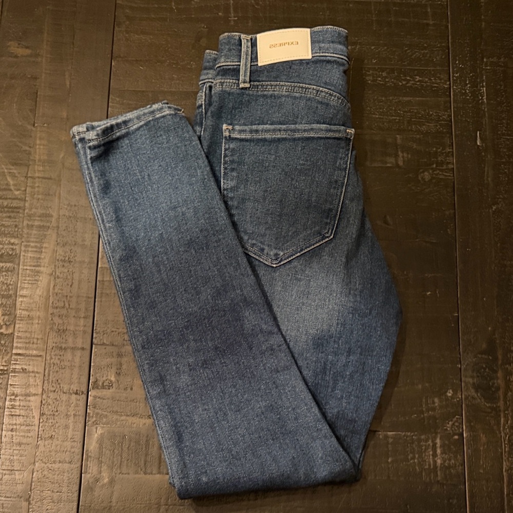 Express high-rise skinny jeans